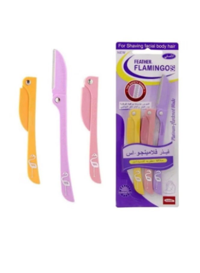 Feather Pack Of 2 Facial Touch-Up Razor Multicolour - Image 3